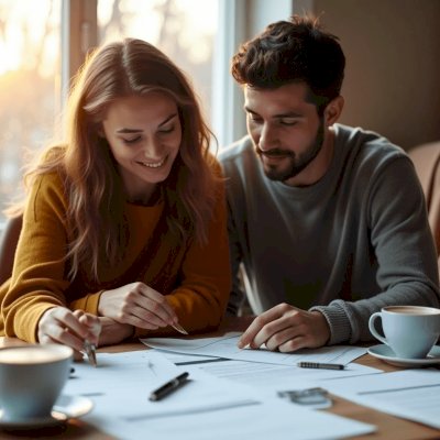 Header afbeelding voor Hypotheek afsluiten als stel: zo bouw je samen een stevige financiële buffer